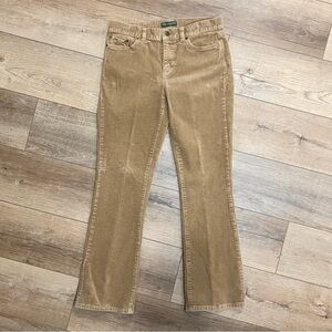 Lauren Ralph Lauren Corduroy Tan Boot Cut Pants
